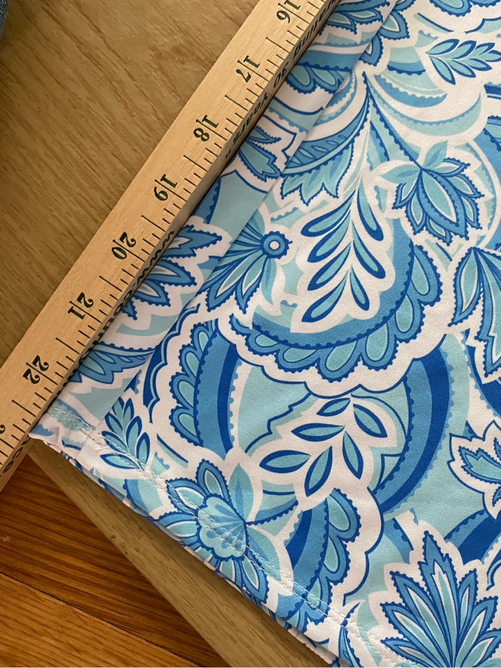 Stella Parker Blue Floral Print Women’s Lounge Pants capri length. NWT SMALL - Picture 7 of 9
